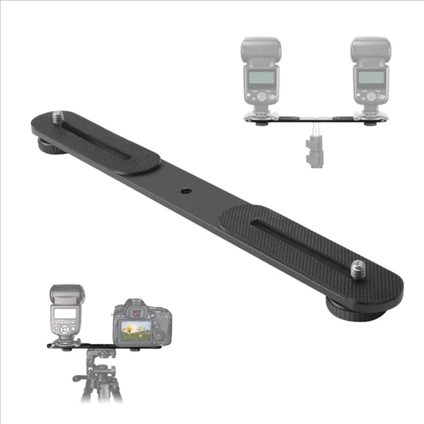 Dual Bracket Hot Bracket Mount Holder for Tripod Camera – View 4