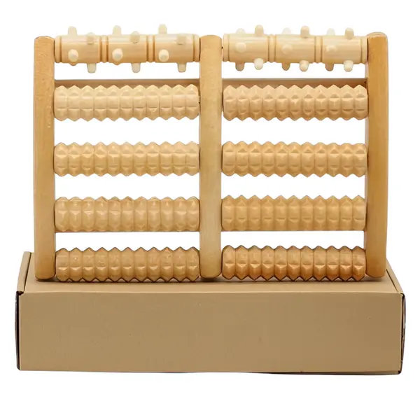 Acupressure Wooden Foot Roller Massager  – View 4