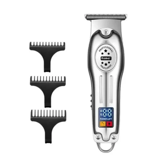 Kemei KM-678 Beard Trimmer and Hair Clipper for Men – Color: Silver – View 3