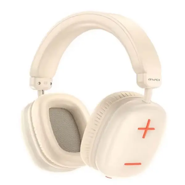 Awei AT6 Bluetooth Wireless Gaming Sport Headphone – Color: White – View 1