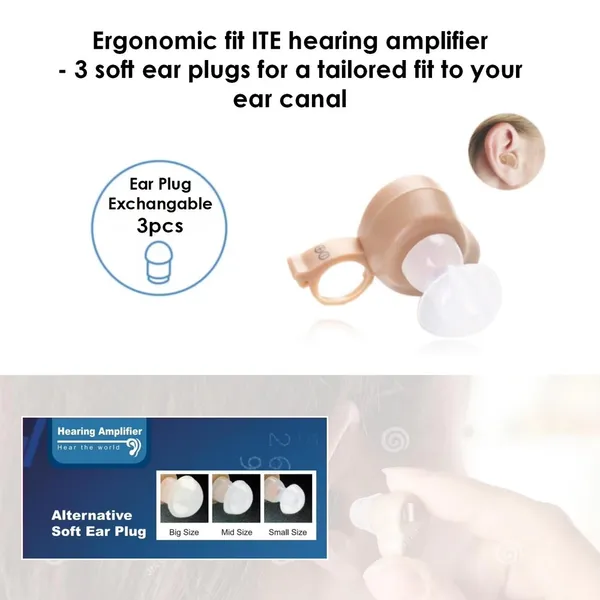 Tulus XB101 Battery Amplifier Invisible In-ear Hearing Aid – View 5