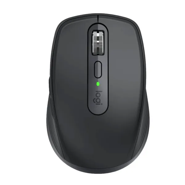 Logitech MX Anywhere 3s Rechargeable Compact Wireless Mouse – Color: Black – View 1