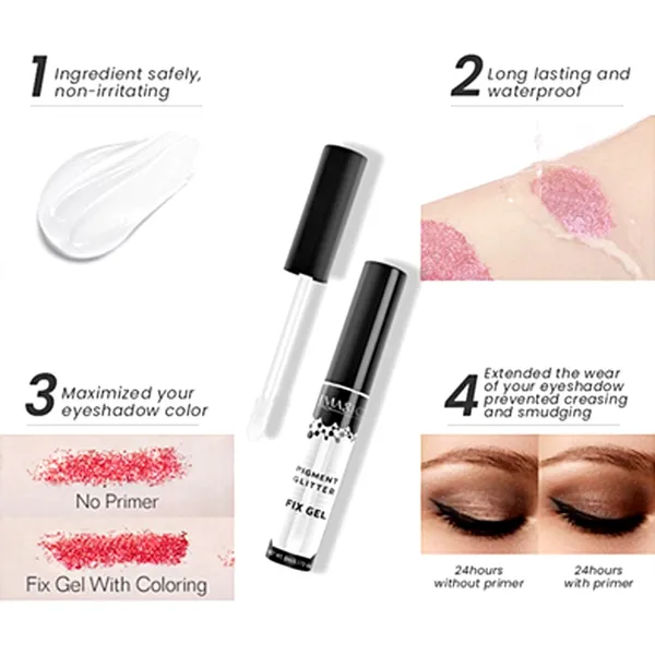 IMAGIC Glitter Fix Gel Eye Shadow Gel Makeup Glitter Glue Eye Lasting Waterproof – View 3