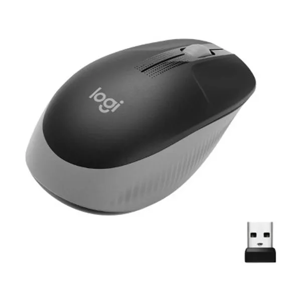 Logitech M190 Wireless Optical Mouse – Color: Black – View 3