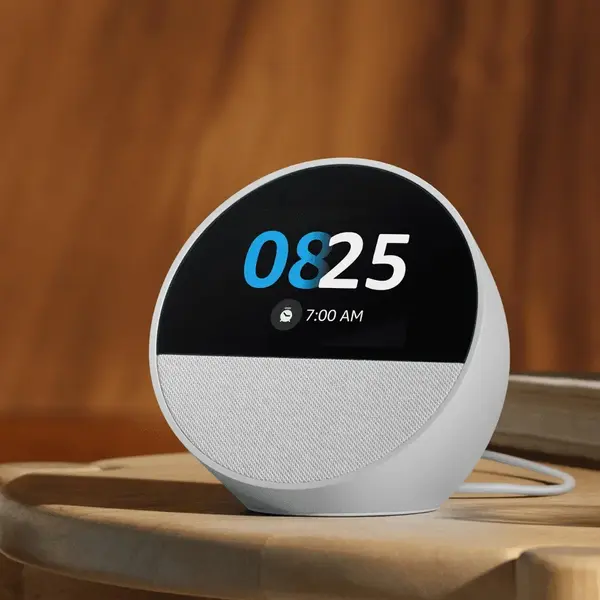 Alexa Amazon Echo Spot 2024 Touch 2.83 pulg Negro Smart Speakers – Color: White – View 2