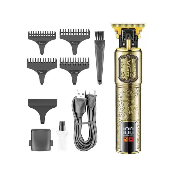 VGR V-097 Rechargeable USB Reduction Professional Hair Trimmer – Color: Gray – View 5