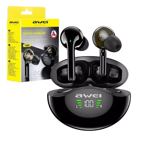 Awei T12P True Wireless Bluetooth Earbuds – View 3