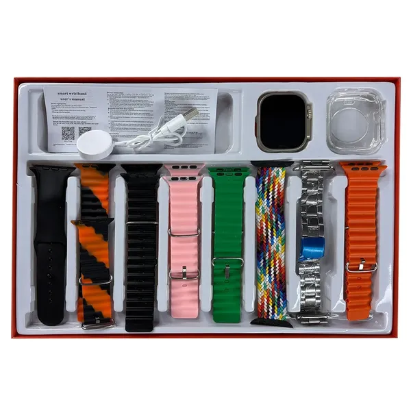 Y80 Ultra Smart Watch With 8+1 Straps – View 4