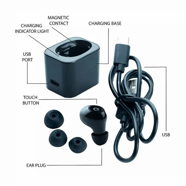 Axon K81 Rechargeable Hearing Aid Single Ear Adjustable Buds – View 4