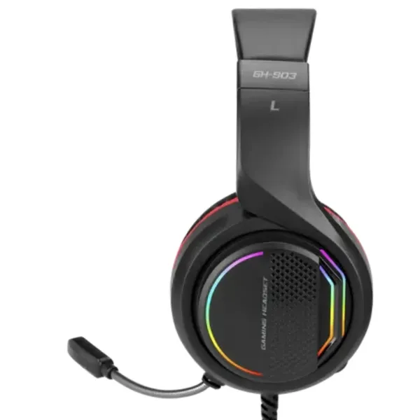 Xtrike Me GH-903 7.1 Surround Wired Gaming Headset – Color: Black – View 2