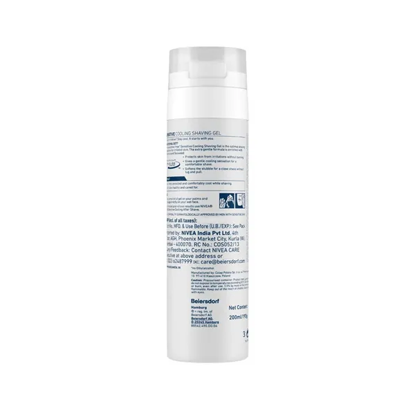 Nivea Men Sensitive Cool 5 Reduziert Shaving Gel - 200ml – View 3