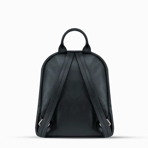 Oxford Expression Multi-Pocket PU Leather Women’s Backpack – Color: Black – View 5