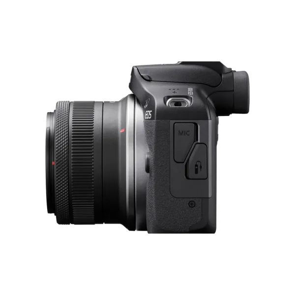 Canon EOS R100 RF-S18-45mm F4.5-6.3 is STM Lens DSLR Camera – View 3