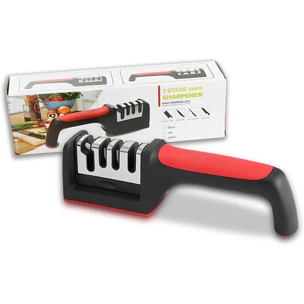 3 Stages Quick Knife Sharpening Tool With Non-slip Base – View 4