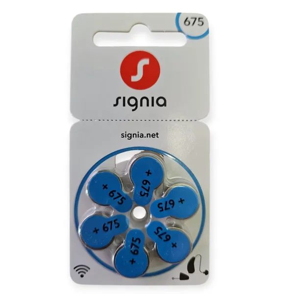 Signia Size 675 Hearing Aid Battery 1.45V Long Lasting Power Battery – View 1