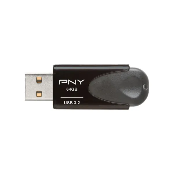 PNY Elite Turbo Attache 4 64GB USB 3.2 Pen Drive – Storage Capacity: 64 GB – View 1