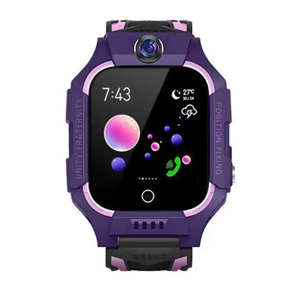Q19 Children Smartwatch With GPS – Color: Purple – View 3