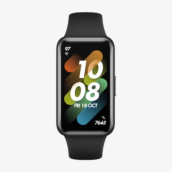 Honor Band 7 AMOLED Display Fitness Tracker – Color: Black – View 2