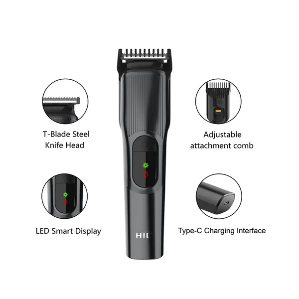 HTC AT-519 Rechargeable Hair and Beard Trimmer for Men – View 2