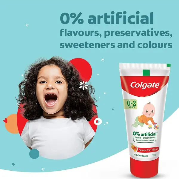 Colgate Kids 0-2 yrs Premium Fluoride Free Toothpaste 70gm – View 3
