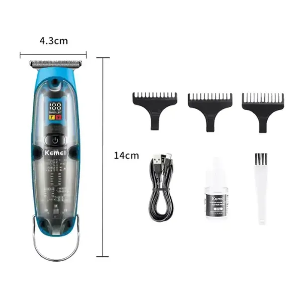 Kemei KM 2258 Rechargeable Hair Trimmer Men's Electric Professional – View 2
