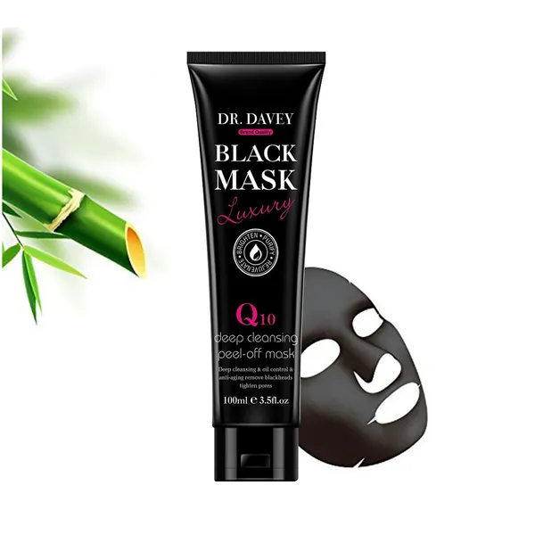 Dr. Davey Deep Cleansing Tighten Pores Peel-off Black Face Mask – View 1