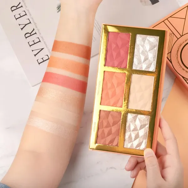 Imagic 6 Color Highlight Blush And Contour Palette Eyeshadow – View 5