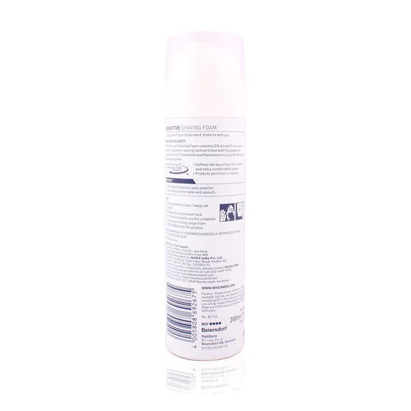 Nivea Men Deeply Cleanses Skin Shaving Foam Sensitive – View 1