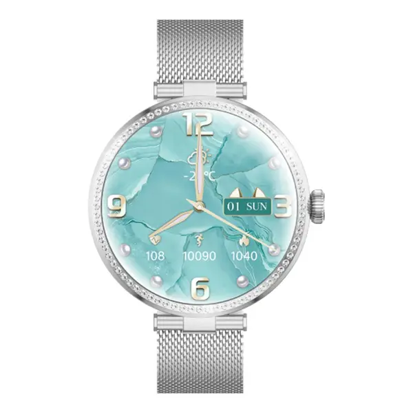XINJI PAGT G2 PLUS IP68 Waterproof Lady Smartwatch – Color: Silver – View 2
