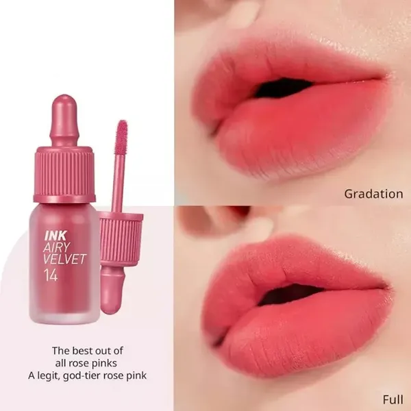 Peripera Ink Airy Velvet Lip Gloss Tint 14 Rosy Pink (4gm) – View 2