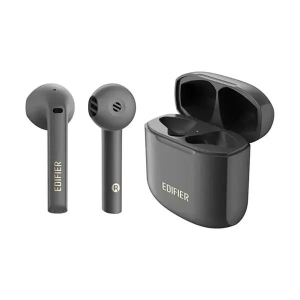 Edifier TWS200 Plus True Wireless Stereo Bluetooth Earbuds – Color: Gray – View 2