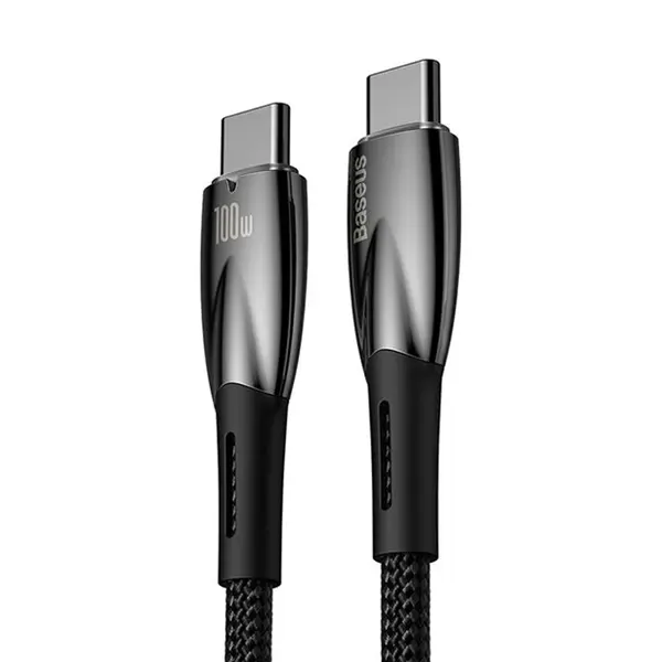 Baseus Glimmer 100W USB-C to USB-C 1m Fast Charging & Data Sync Cable – View 3