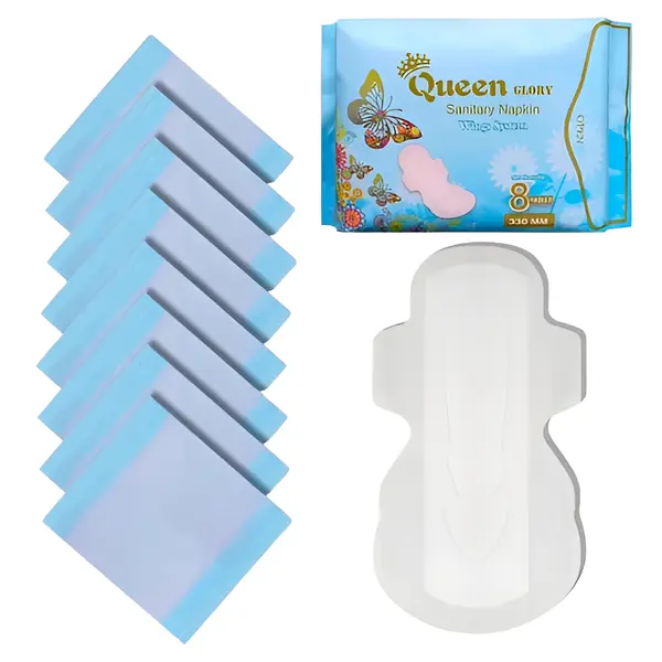 Queen Glory Ultra‑Thin Sanitary Pad with Heavy‑Flow Wings – View 2