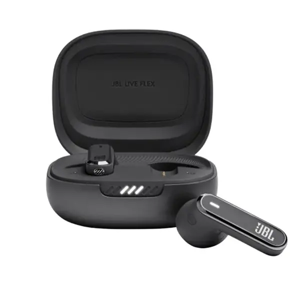 JBL Live Flex ANC True Wireless Earbuds – Color: Black – View 1