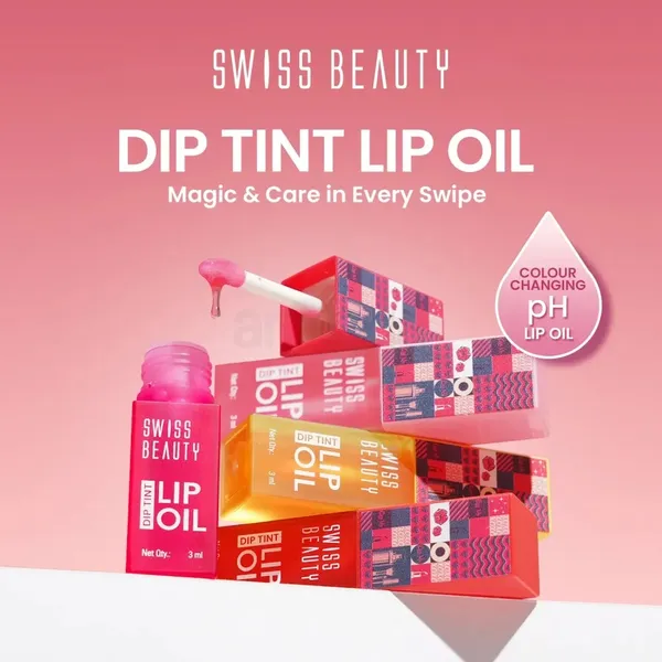 Swiss Beauty Shade-04 Kiwi Dip Tint Long-Lasting Moisturization Lip Gloss Oil – View 4