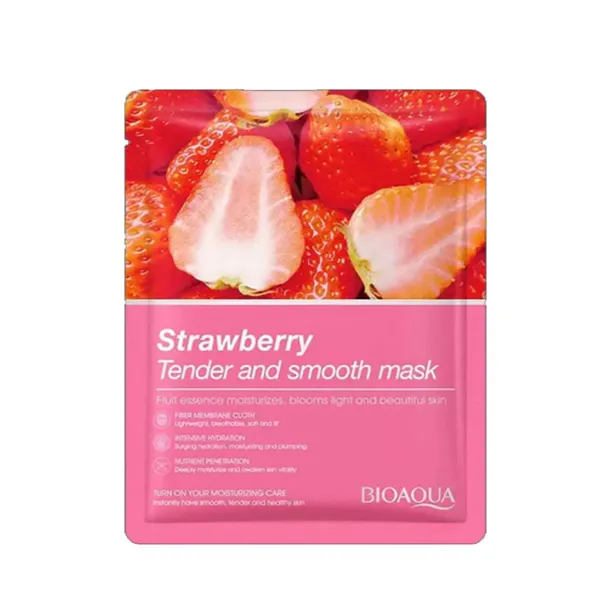 Bioaqua Strawberry Tender and Smooth Sheet Face Mask - 25g – View 1