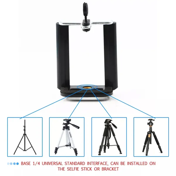 Mobile Holder Attachment for Selfie Stick and Mobile Tripods – View 4