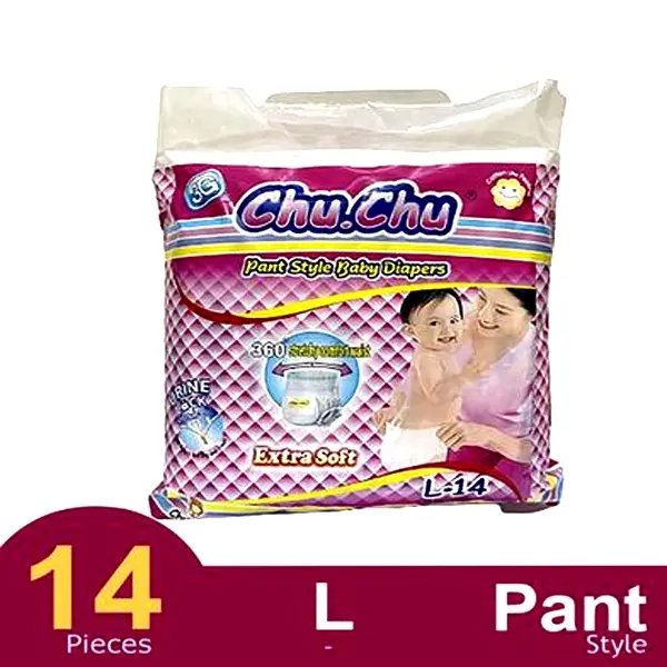 Chu Chu Pants System Leak Proof Baby Diaper – Quantity: 14 pcs – View 2