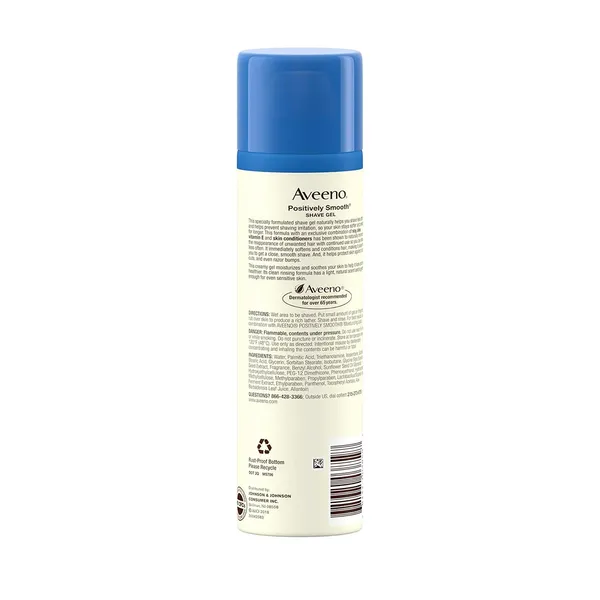 Aveeno Positively Moisturizing Shaving Gel 7 Ounce 198g – View 3