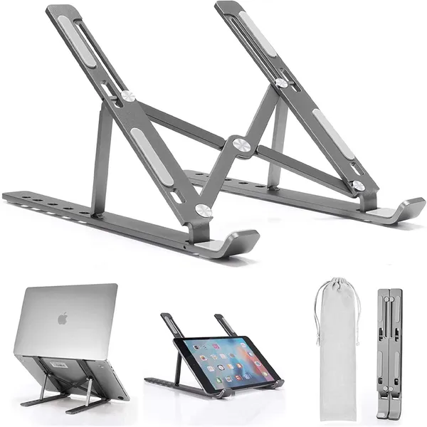 Yuanxin X-ZJ801 Retractable Adjustable Laptop Stand with Anti Slip Pad – Color: Black – View 3