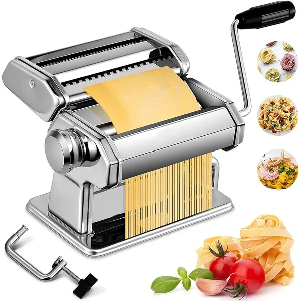 Manual High Quality Stainless Steel Noodle Maker Handheld- Silver – View 1