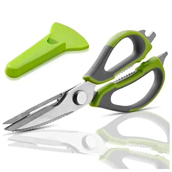 Multi-functional 7 in 1 Stainless Steel Kitchen Scissors – View 1