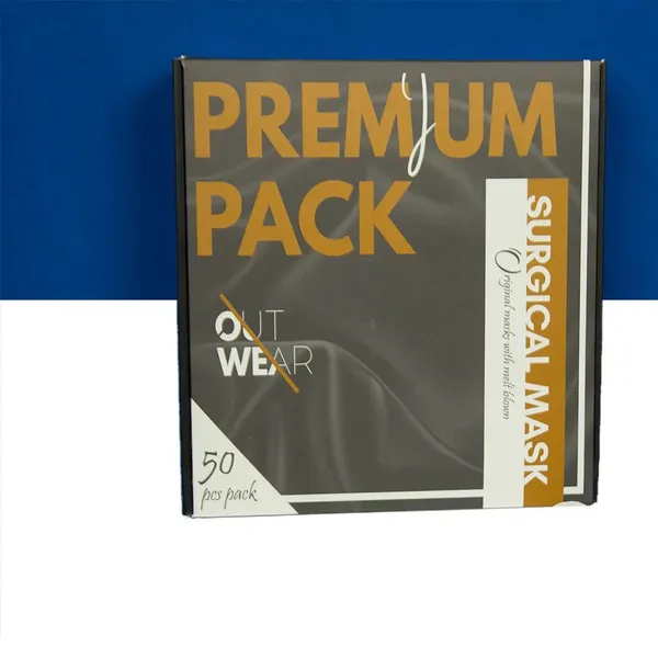 OUTWEAR Premium Disposable 3-Ply Surgical Face Mask – 50 Pcs Pack Premium – View 4