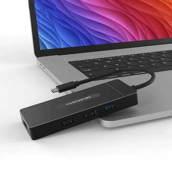 Yuanxin X-80107 Aluminium Multiport 7 in 1 USB Hub – View 3