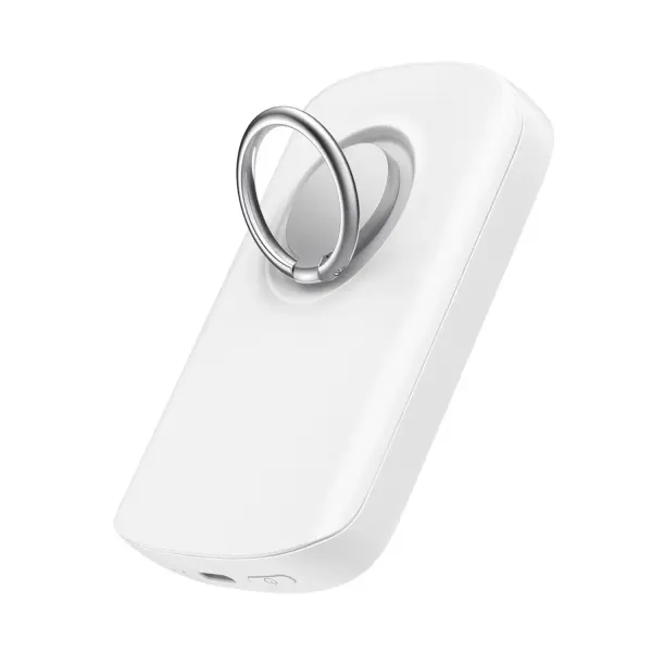 JOYROOM JR-W030 Ring and Stand up to 20W Built-in Super Strong Magnetic Wireless Power Bank – Color: White – View 2