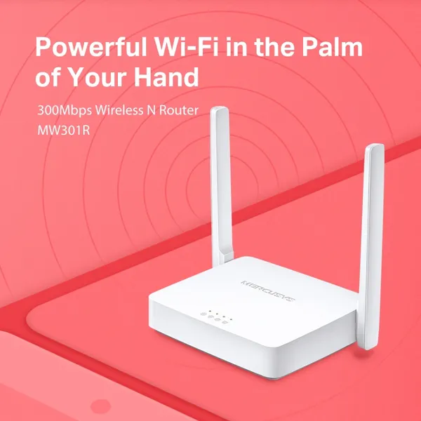 Mercusys MW301R 300Mbps Wireless N Router – View 3