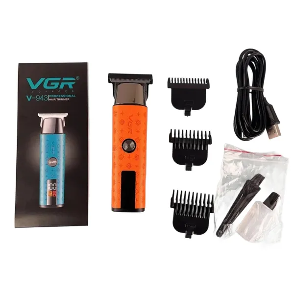 VGR V-943 Professional Hair Trimmer – Color: Orange – View 3