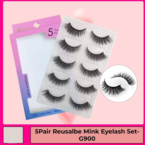Everly G900 Beauties 5Pair High Quality Reusable Premium False Eyelash Set – View 4