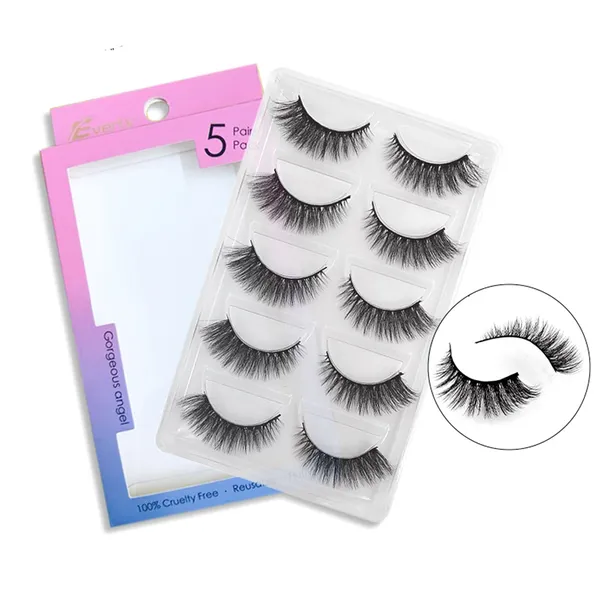 Everly G900 Beauties 5Pair High Quality Reusable Premium False Eyelash Set – View 1
