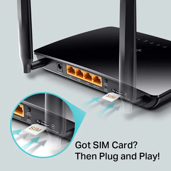 TP-Link TL-MR6400 300Mbps 4G LTE Advanced Router – View 4